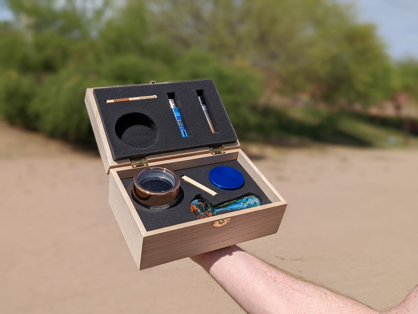 Pipe Smoker Stash Box