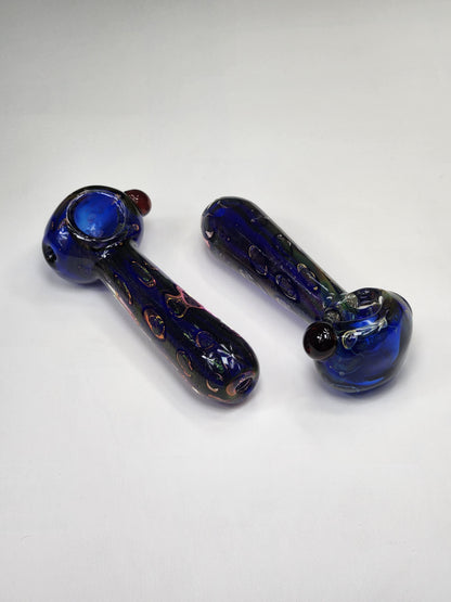 Blue Bubble Glass Pipe