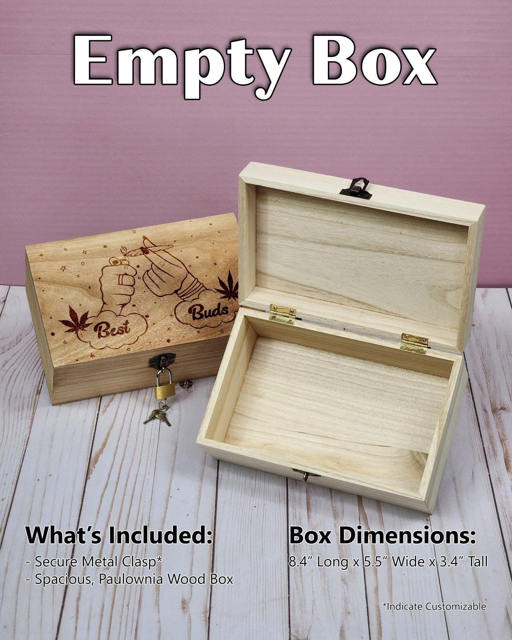 Add Custom Design To Stash Box - Custom Engraved Box | The Bud Butler