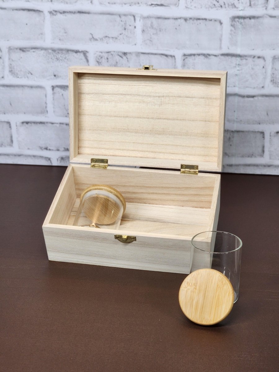 Empty Wooden Stash Box - The Bud Butler