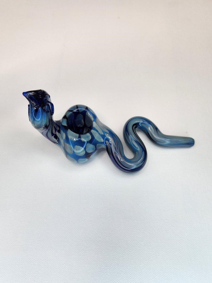 Slithery Snake Glass Pipe - The Bud Butler