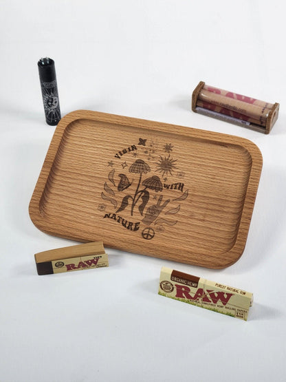 Vibin' With Nature Rolling Tray - The Bud Butler